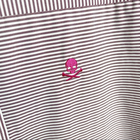 G/FORE Classic Stripe Button Up Dress‎ Shirt Medium - Picture 8 of 9